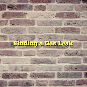 Finding a Gas Leak