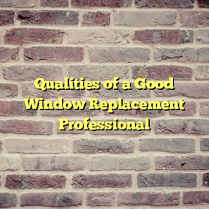 Qualities of a Good Window Replacement Professional